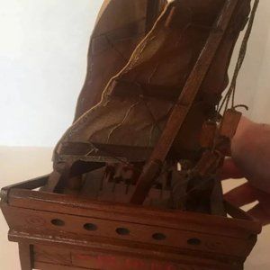 19 inch solid wood model boat